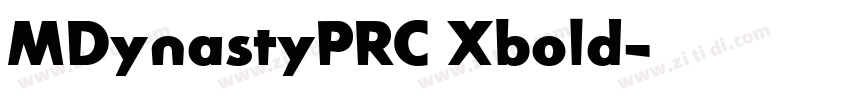 MDynastyPRC Xbold字体转换